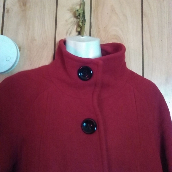macintosh new England wool blend coatWomen's Red Pea Coat - Picture 2 of 7